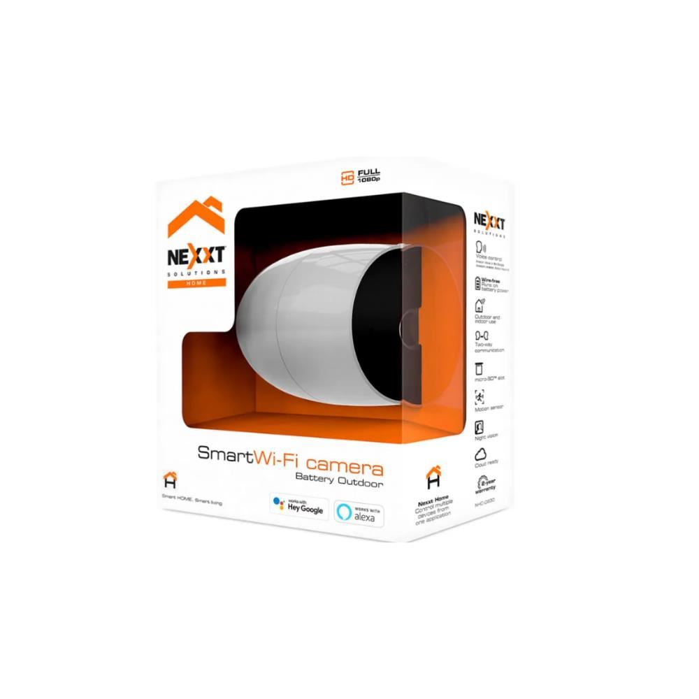Cámara de Seguridad Inteligente para Exteriores Nexxt Wi-Fi NHC-O630 a Batería